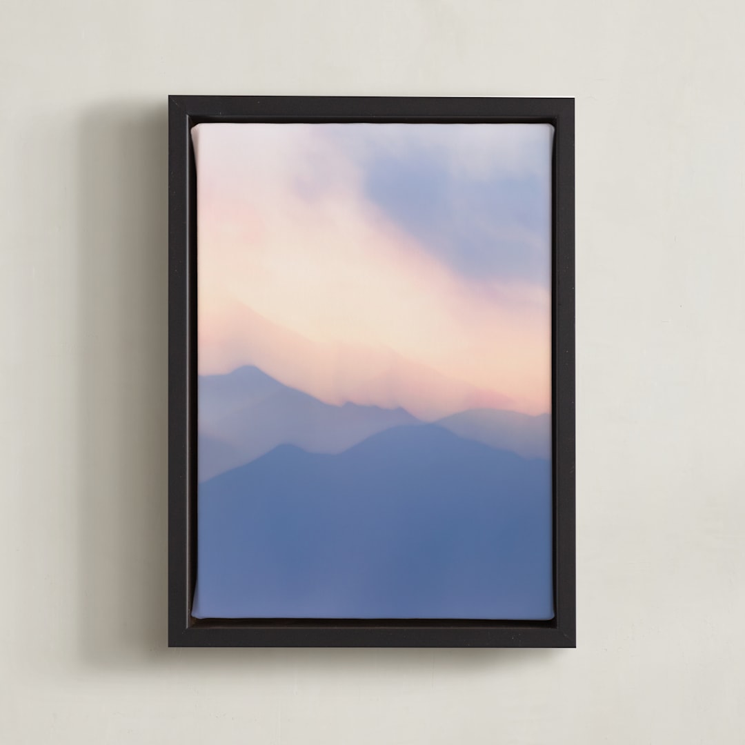 "Desert Dreamland" - Art Print in Dusk by Lisa Sundin - Framed Canvas