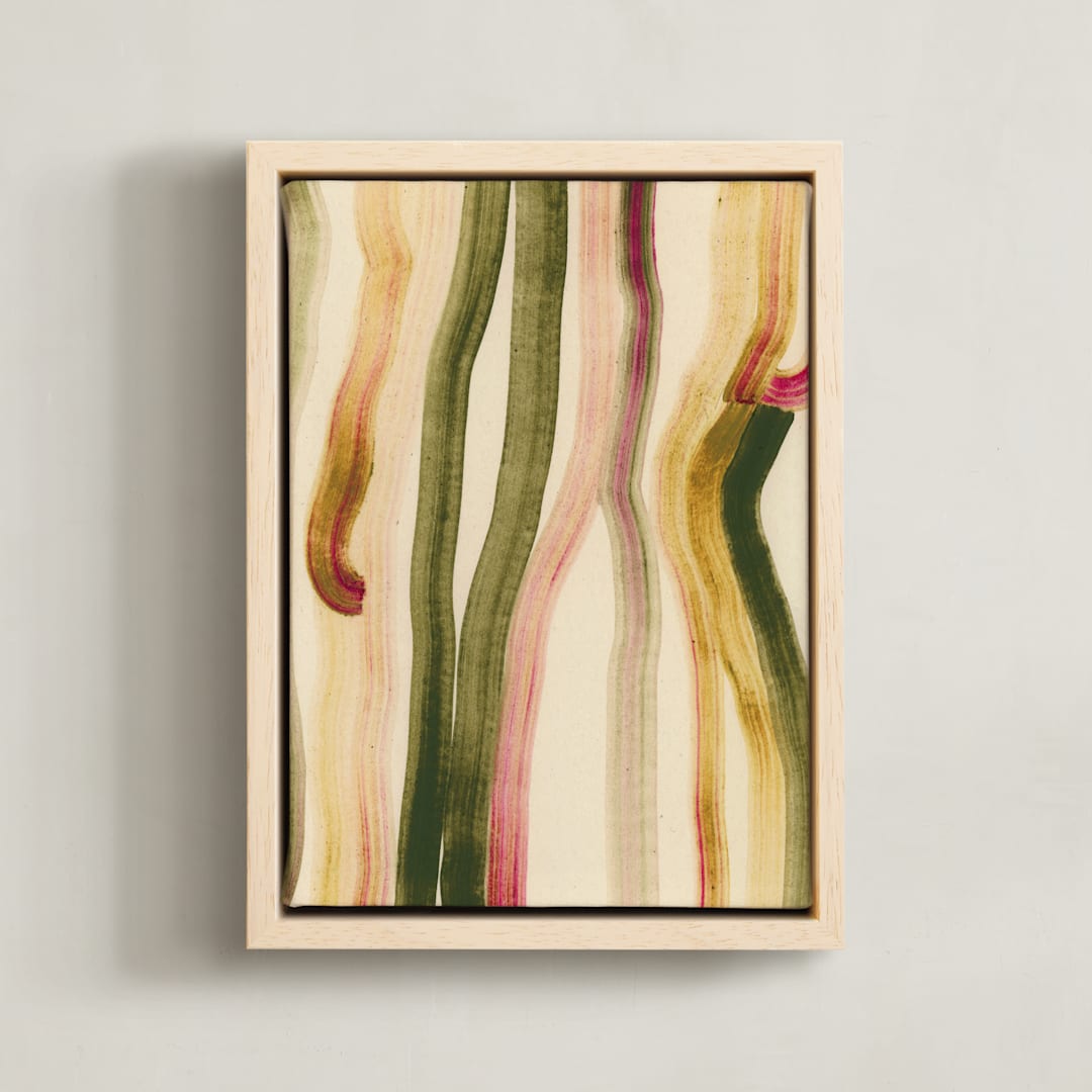 "Rhizomes" - Art Print in Stem by Sumak Studio - Framed Canvas