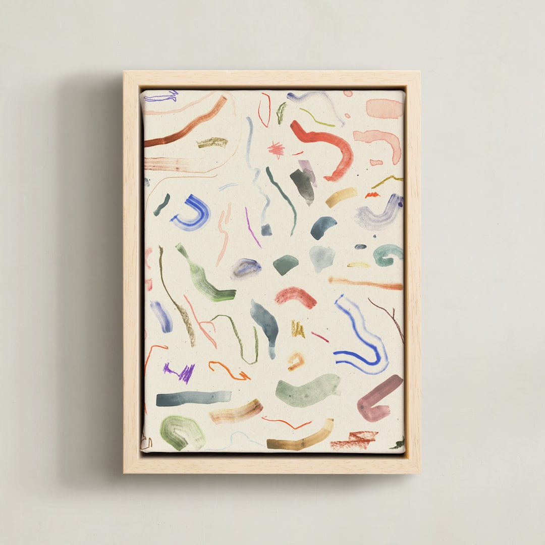 "Messy" - Art Print in Sample by Sumak Studio - Framed Canvas