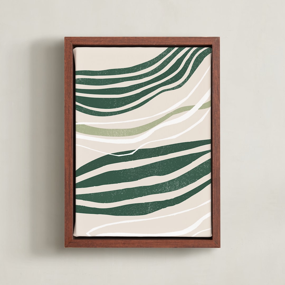 "If You Look Closely 1" - Art Print in Forest by Maja Cunningham - Framed Canvas