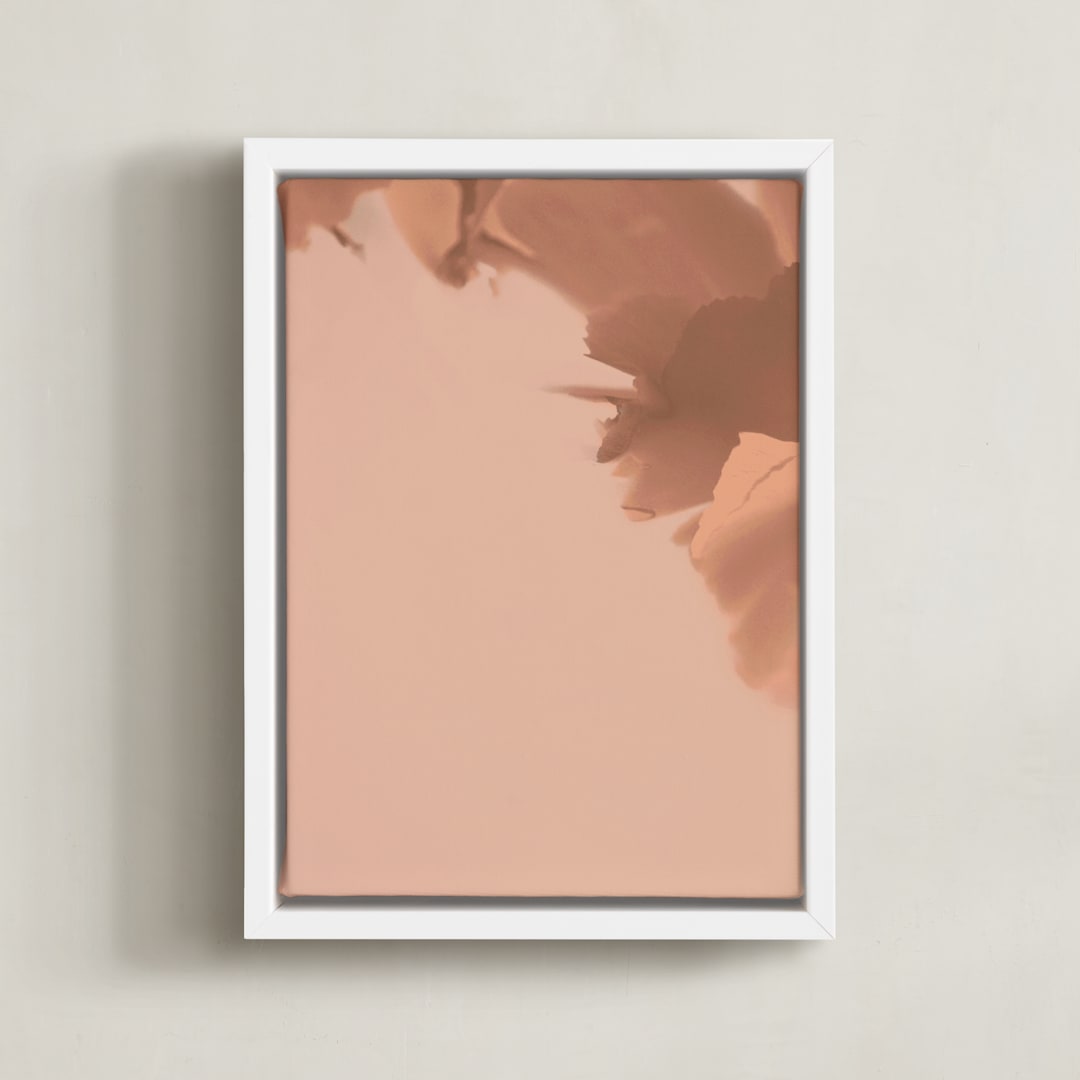 "Nature's bloom I" - Art Print in Blush by Marshe Hutchinson - Framed Canvas