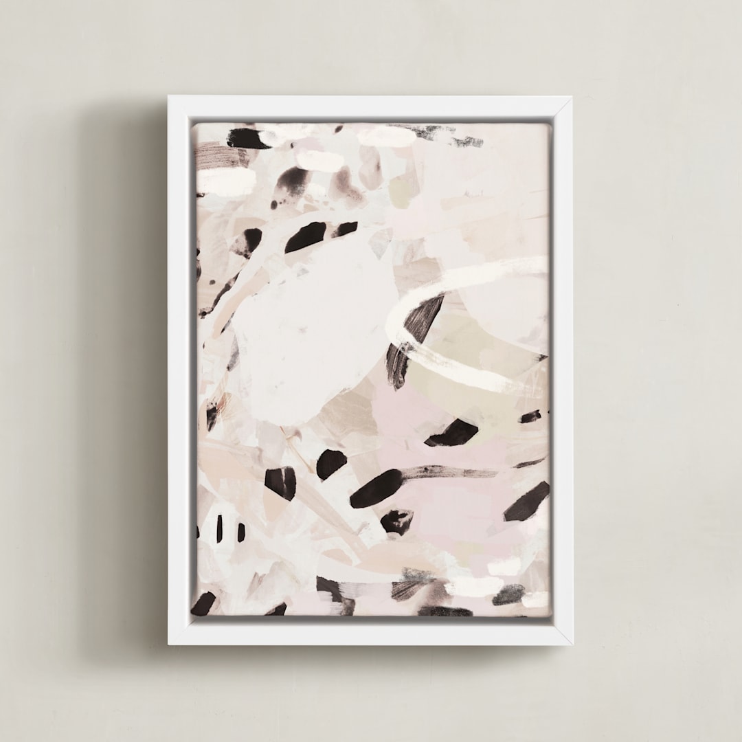 "Still Reaching" - Art Print in Natural by Melanie Severin - Framed Canvas
