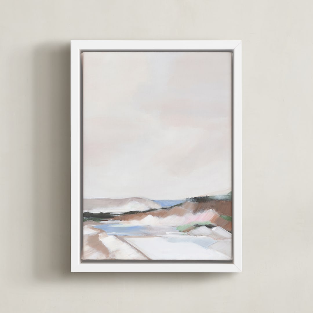 "Mystic Haven II" - Art Print in Mystic Blue by AlisonJerry - Framed Canvas