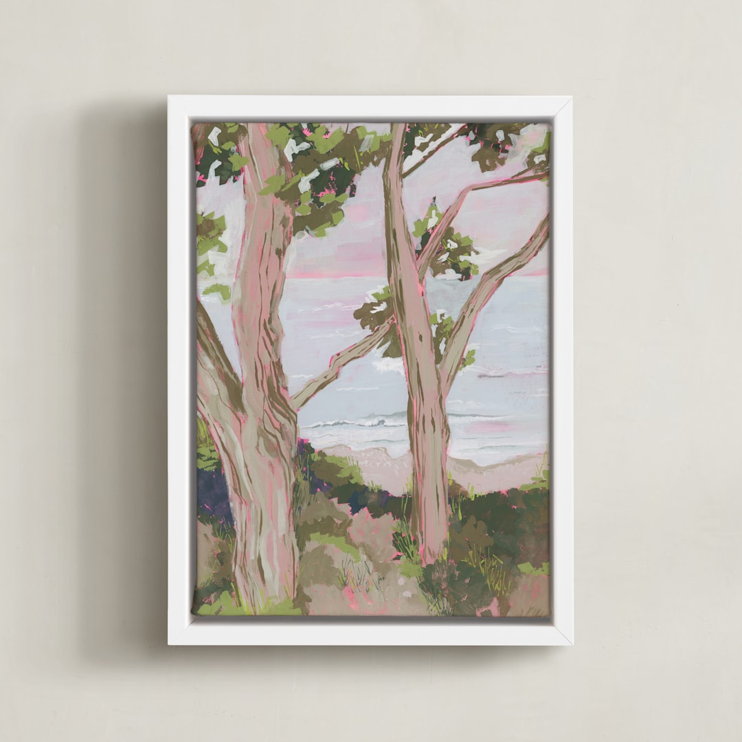 "Magheramore beach" - Art Print in Sand Beach by Lucrecia Caporale - Framed Canvas