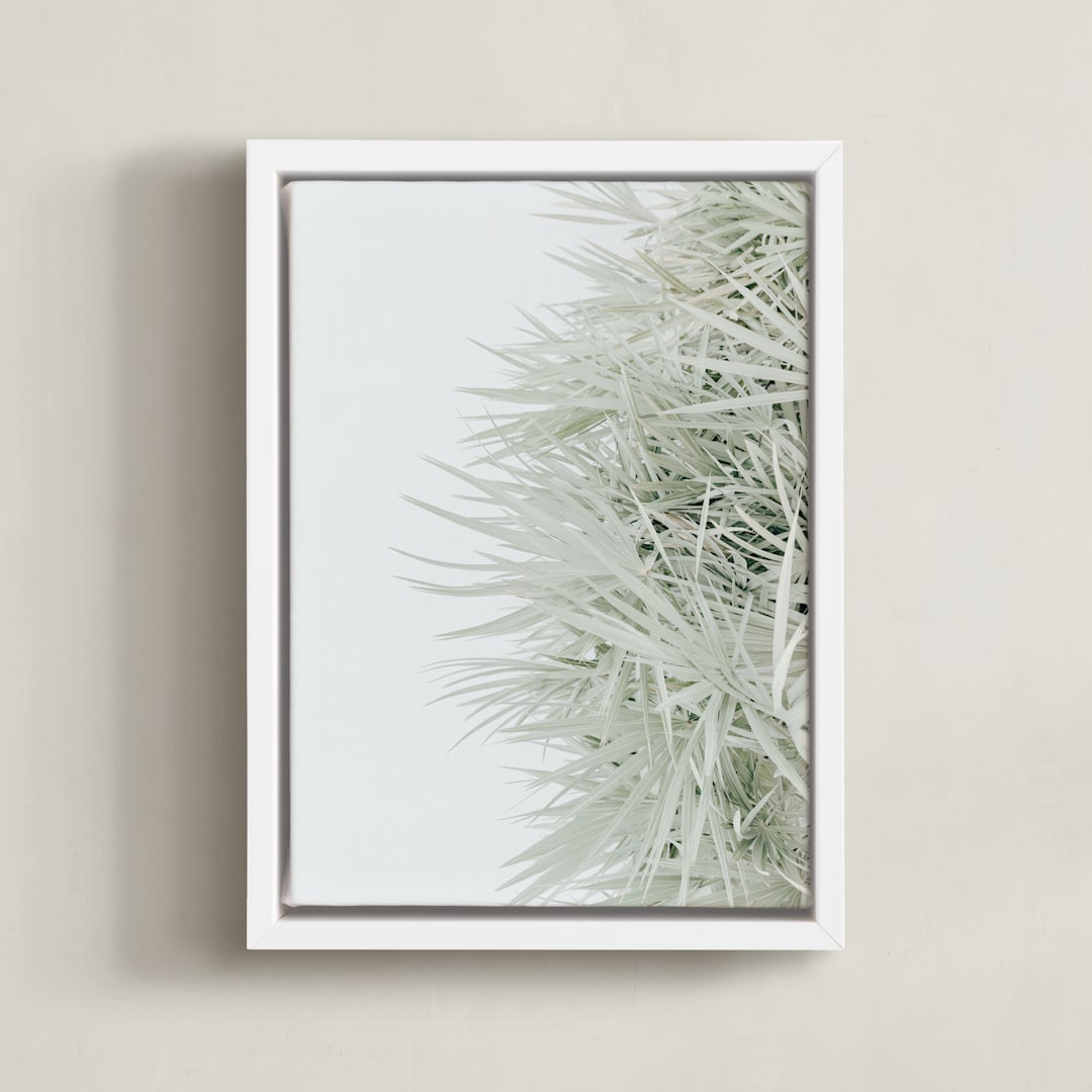 "coastal vibes I" - Art Print in sky by Sara Hicks Malone - Framed Canvas