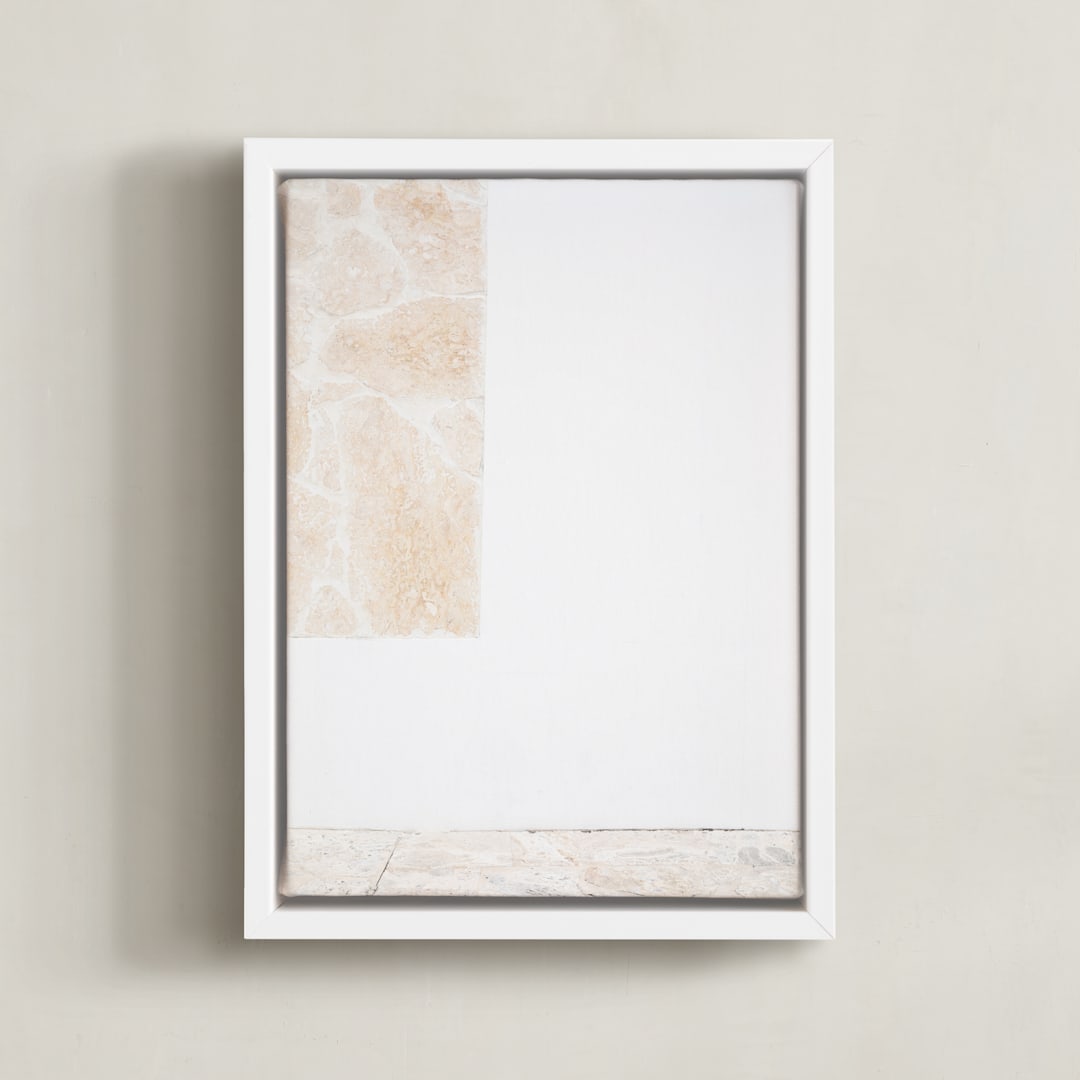 "coastal vibes III" - Art Print in sandstone by Sara Hicks Malone - Framed Canvas