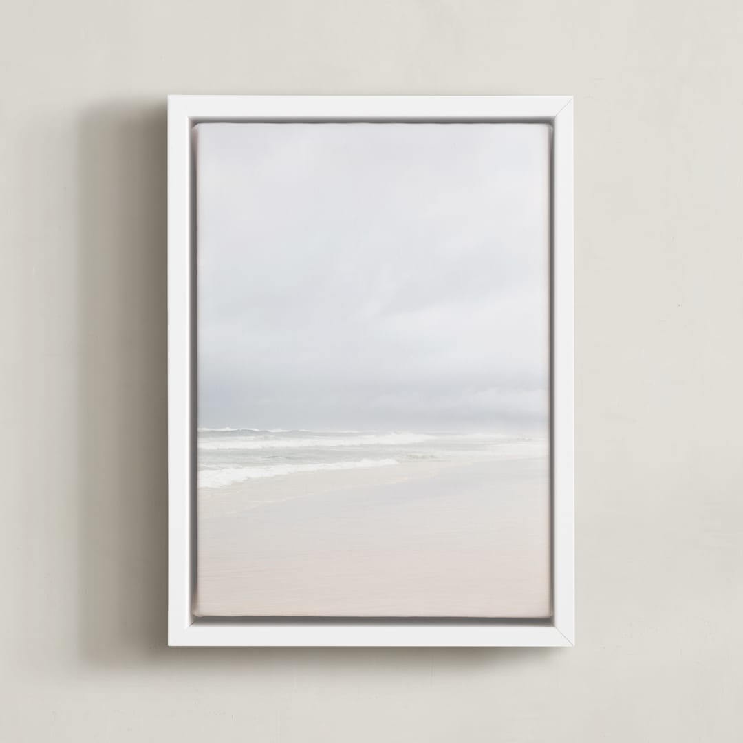 "coastal vibes II" - Art Print in sky by Sara Hicks Malone - Framed Canvas