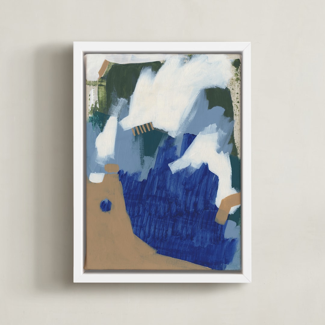 "Just a Suggestion" - Art Print in Marine by Lorent and Leif - Framed Canvas