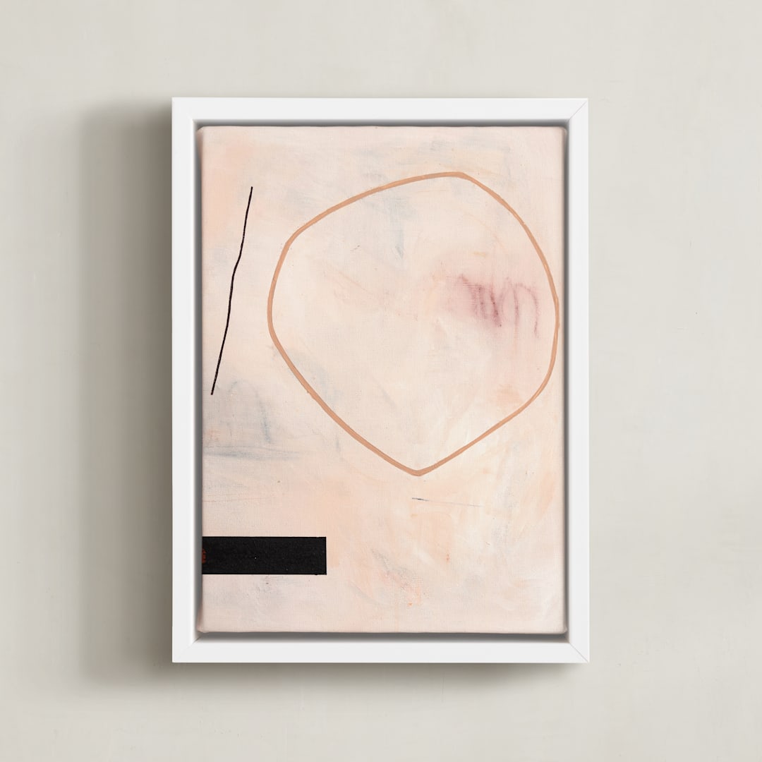 "When All Is Said & Done 2" - Art Print in Sandpaper by Keren Toledano - Framed Canvas