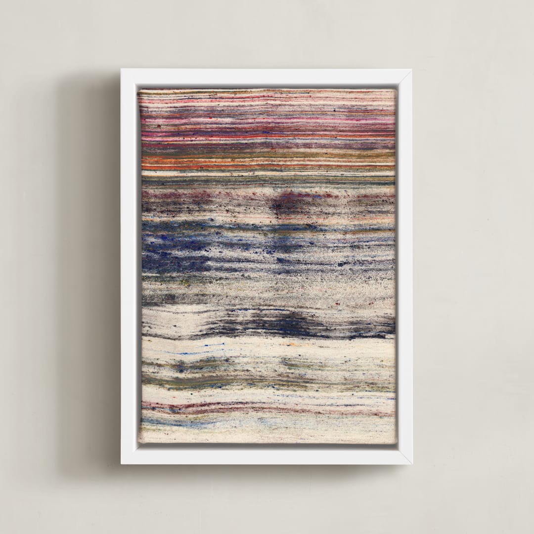 "woven colors II" - Art Print in Woolen by Sumak Studio - Framed Canvas