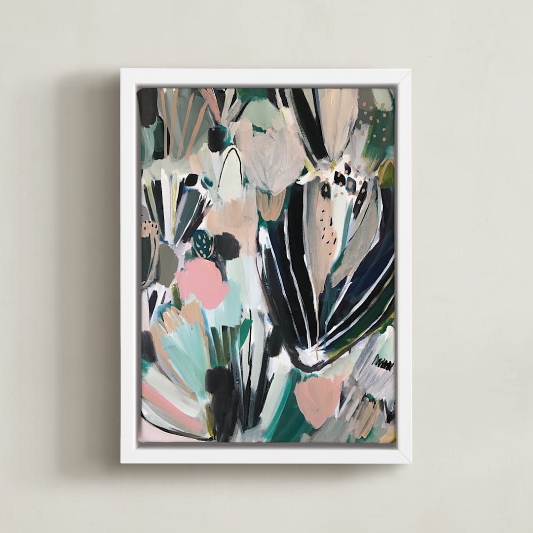 "Fresh Indigo" - Art Print in Fresh Indigo by Laci Fowler - Framed Canvas