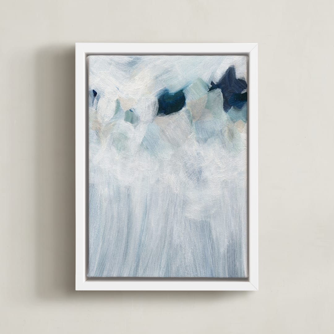 "Anemone" - Art Print in Petal by Denise Wong - Framed Canvas