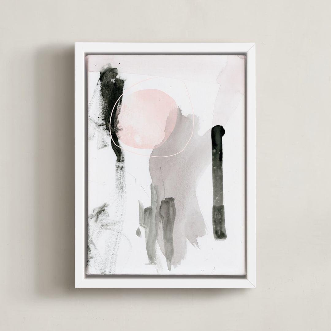 "Son" - Art Print in Noir by Lori Wemple - Framed Canvas
