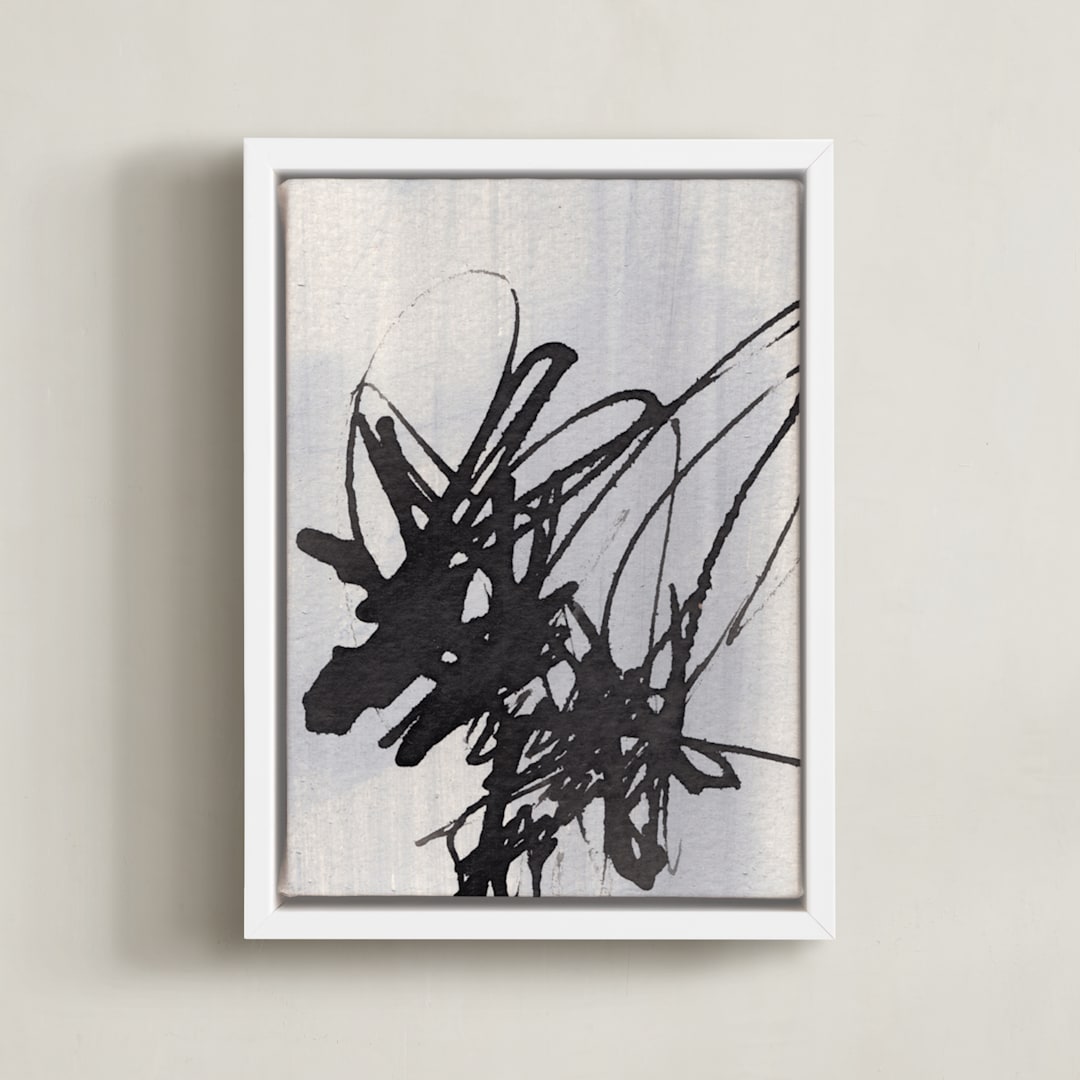 "Tiny Dynamite" - Art Print in Ink by Misty Hughes - Framed Canvas