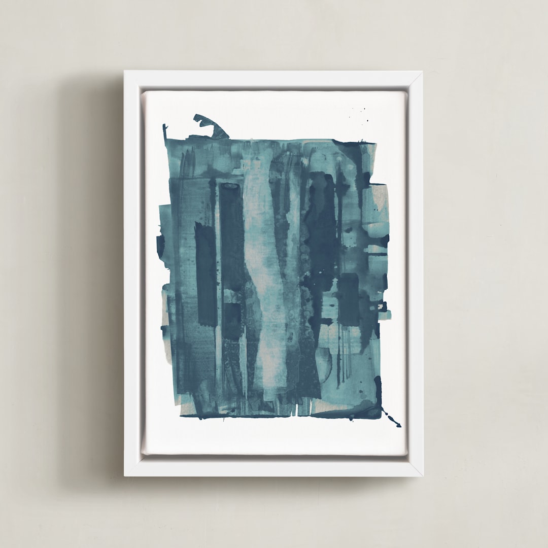 "Vestige" - Art Print in Lagoon by Lorent and Leif - Framed Canvas