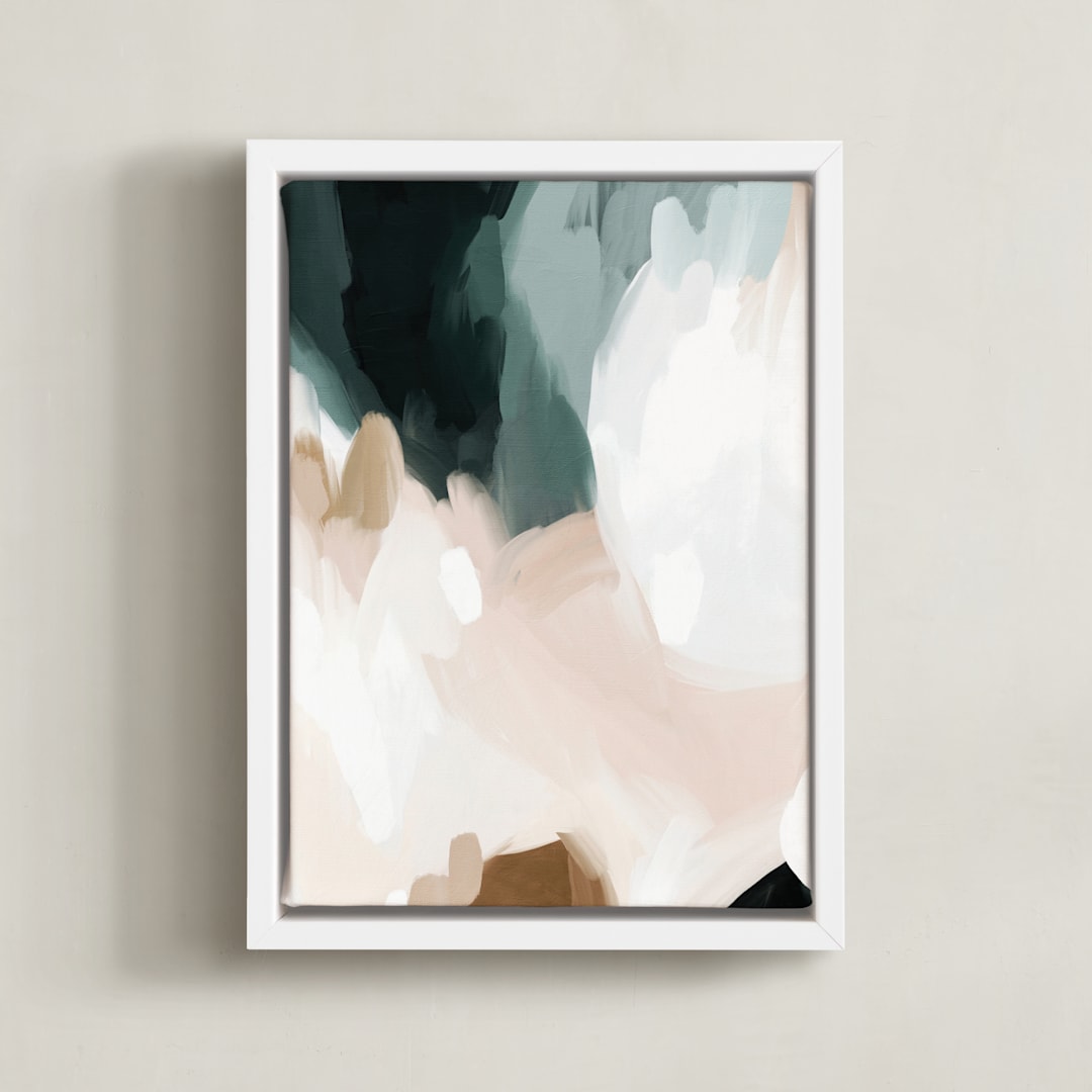 "Moody Beauty I" - Art Print in Ginger by Melanie Severin - Framed Canvas
