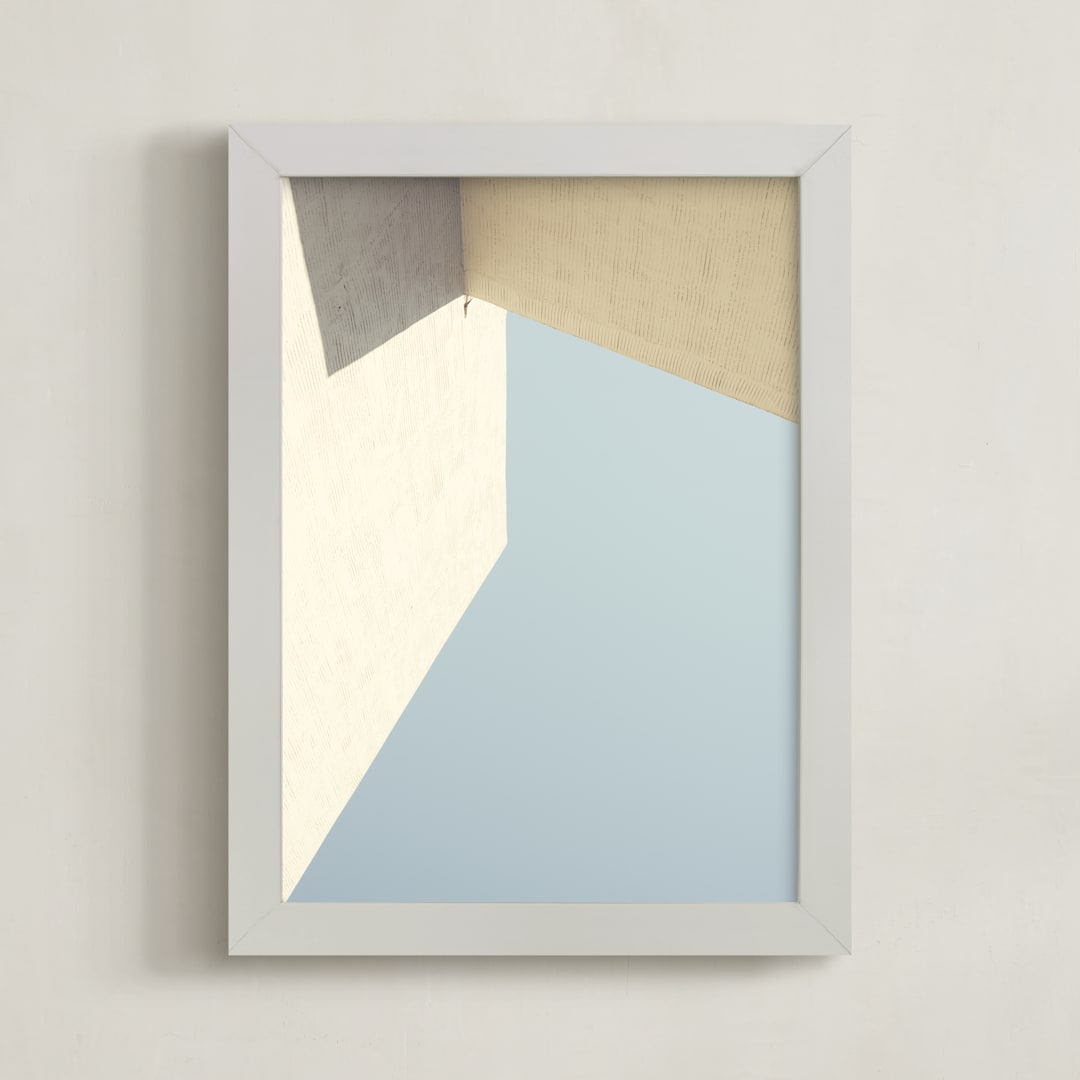 "Structure II" - Art Print in Eggshell by Kamala Nahas - Framed