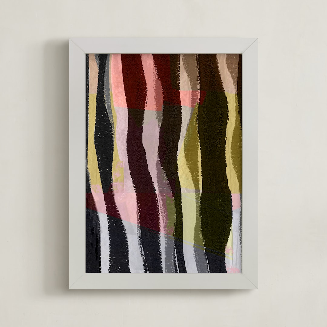 "Experiments I" - Art Print in Dark Charcoal by Bethania Lima - Framed