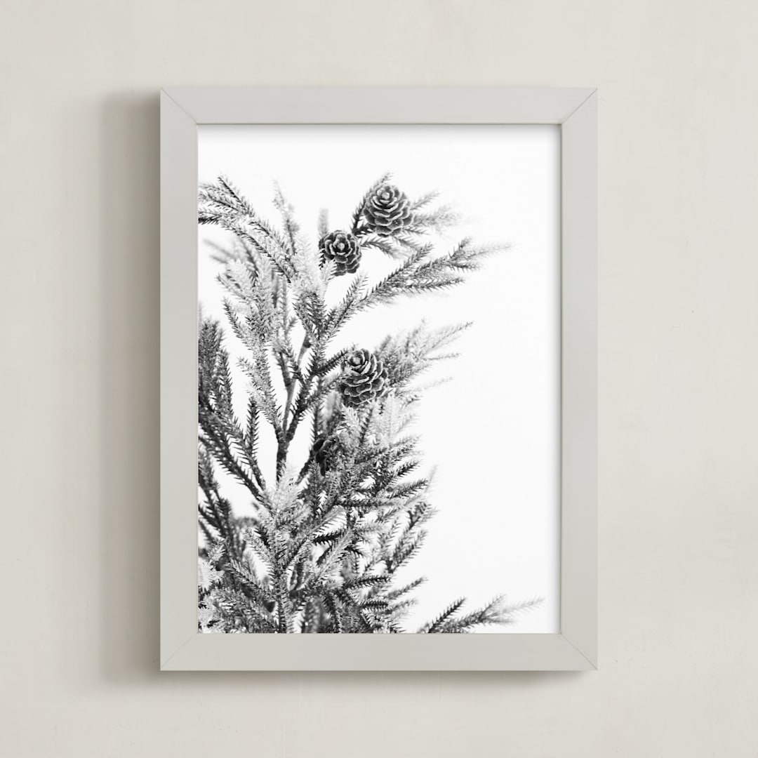 "wild green" - Art Print in ink by Baumbirdy - Framed
