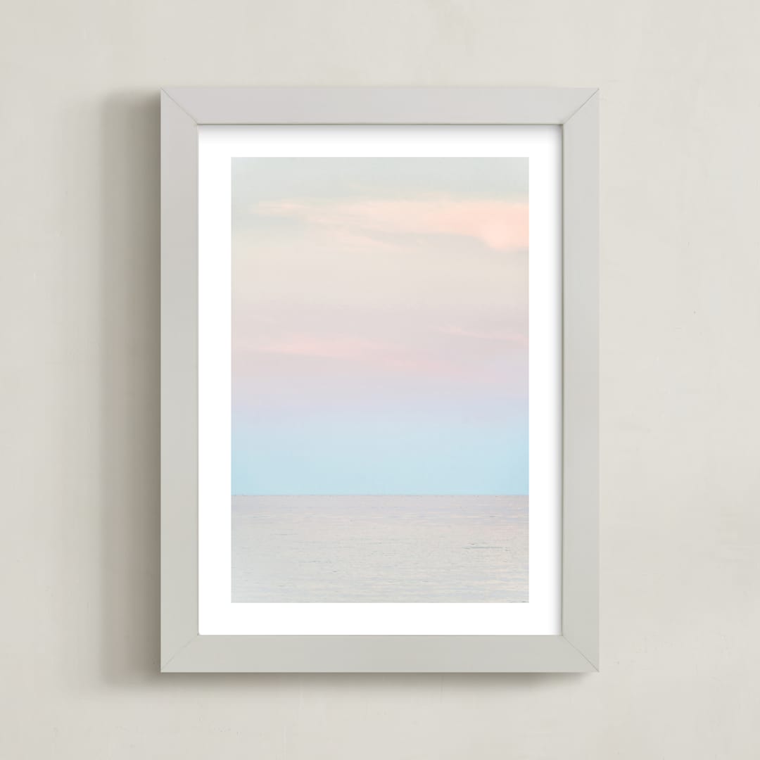 "respite" - Art Print in sunset by Kamala Nahas - Framed