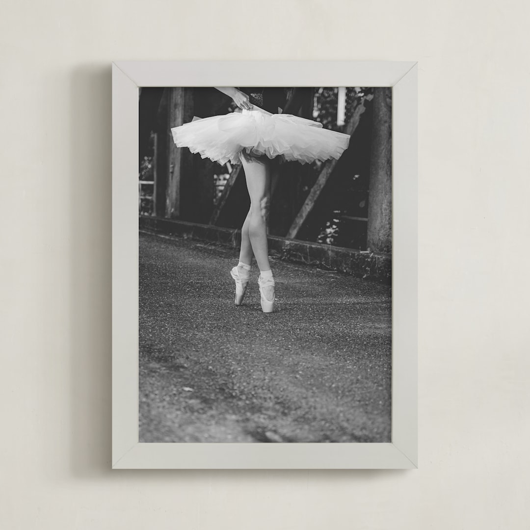 "Le Pointe" - Art Print in Graphite Black by Hollie Renner Photography - Framed