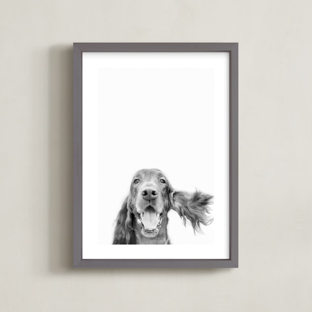 "Irish" - Art Print in Pepper by Anne Ciotola - Framed