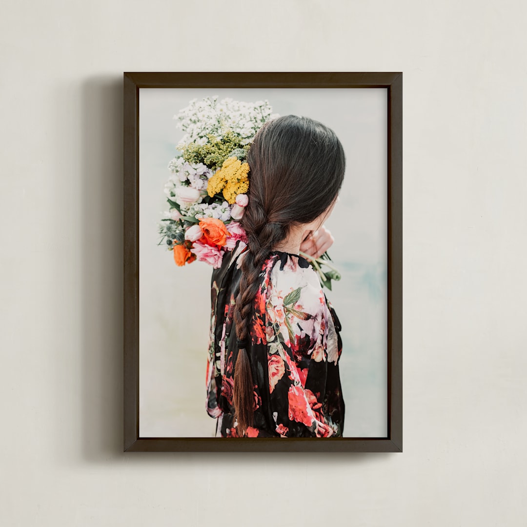 "Flourish" - Art Print in Peony by Alicia Abla - Framed