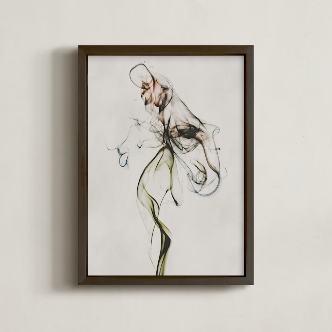 "Bloomed" - Art Print in Flax by Anne Ciotola - Framed
