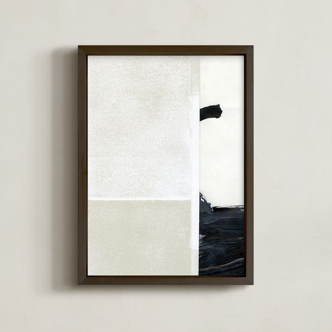 "Construct 9 " - Art Print in Neutrals by Ashleigh Ninos - Framed