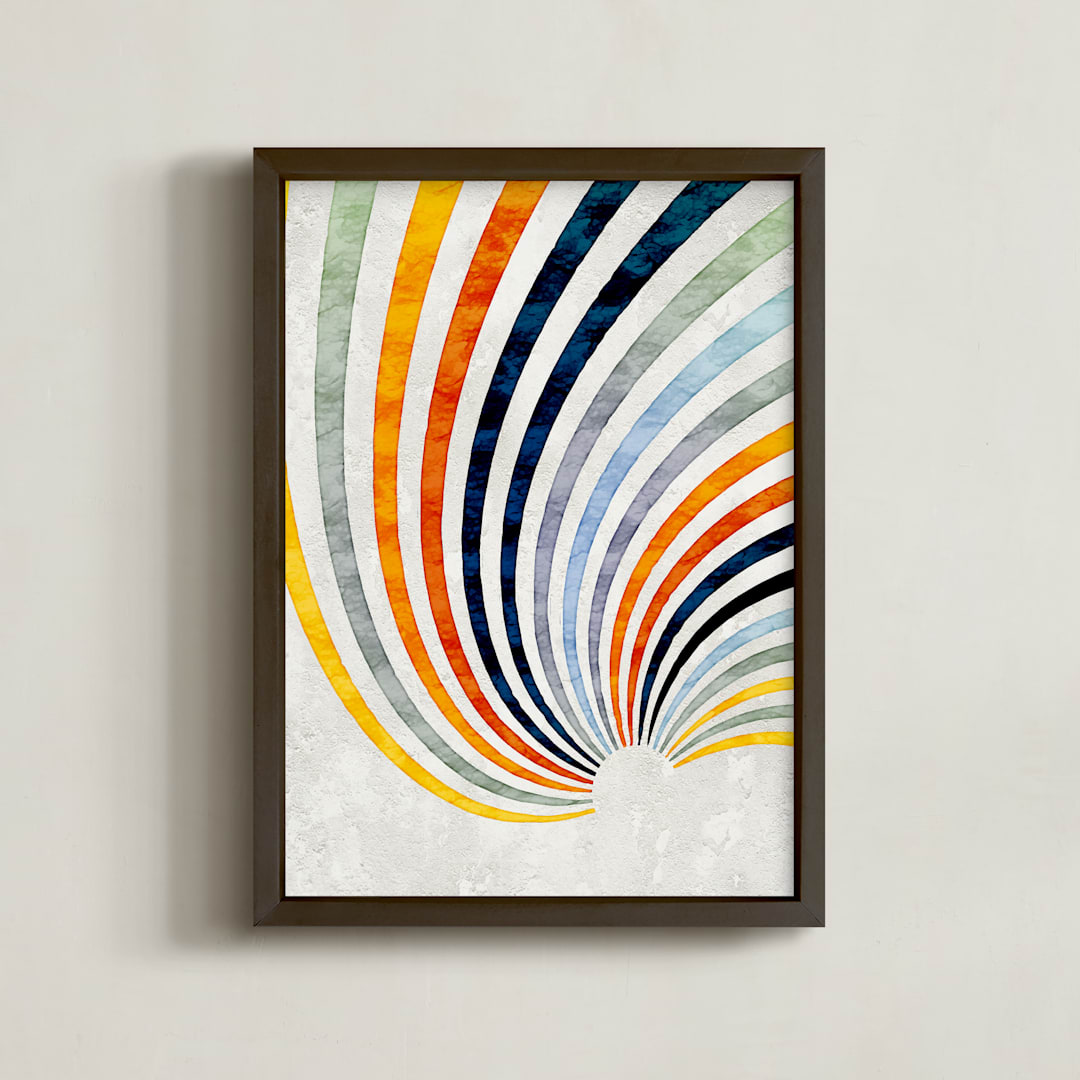 "The Awakening" - Art Print in Rainbow by Alex Isaacs Designs - Framed