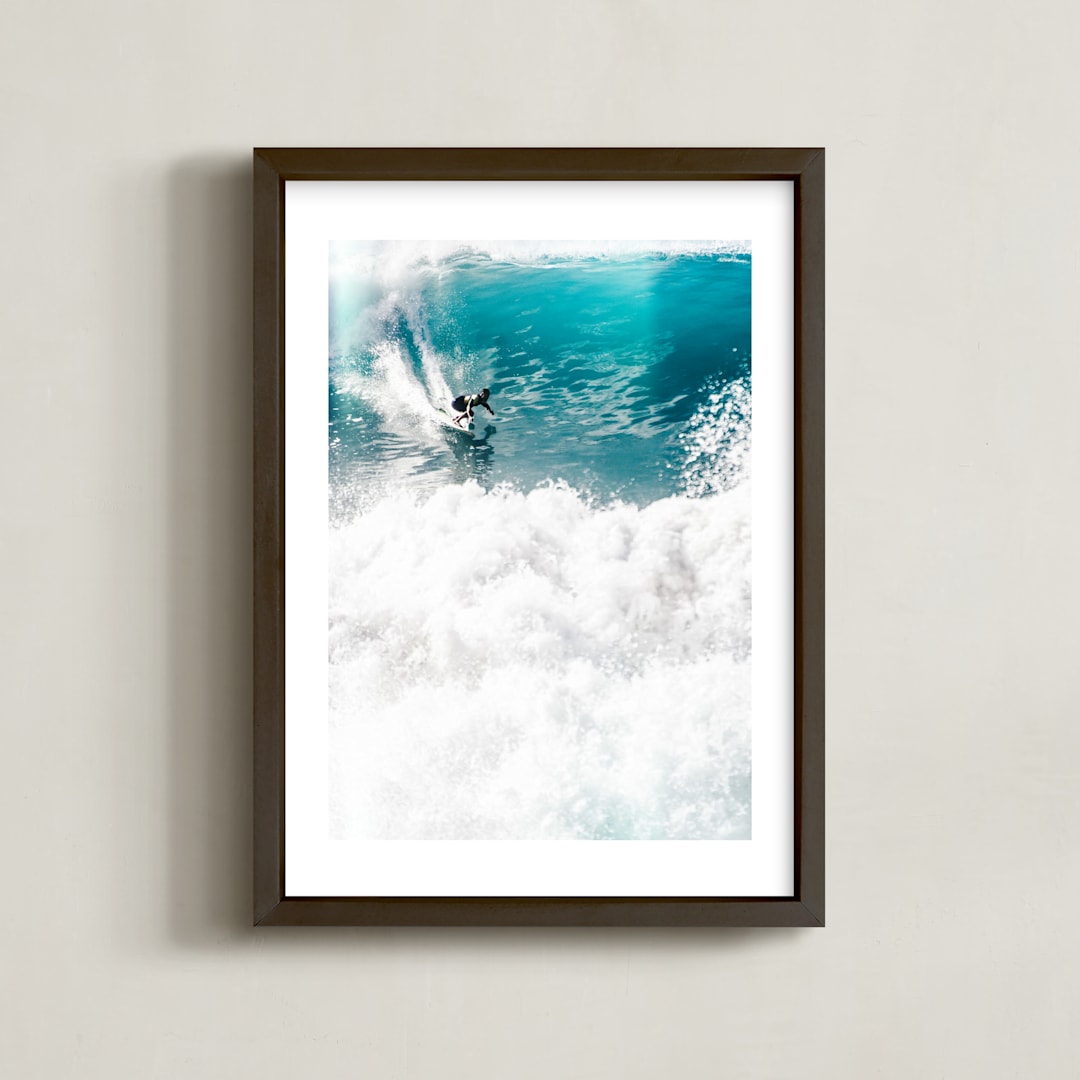 "SoCal Crush" - Art Print in ocean by Kamala Nahas - Framed