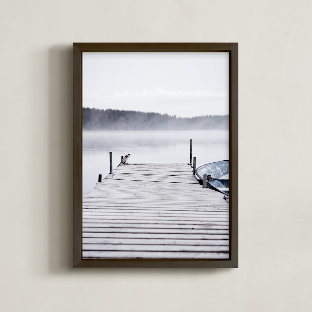 "Cool Summer II" - Art Print in Cool blue by Johanna Phillips Huuva - Framed