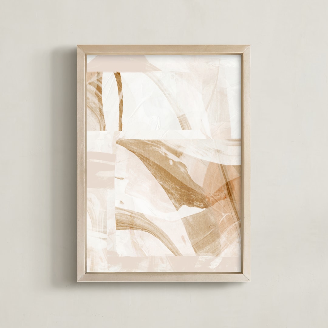 "Still Dreaming" - Art Print in Sandy Blush by Melanie Severin - Framed
