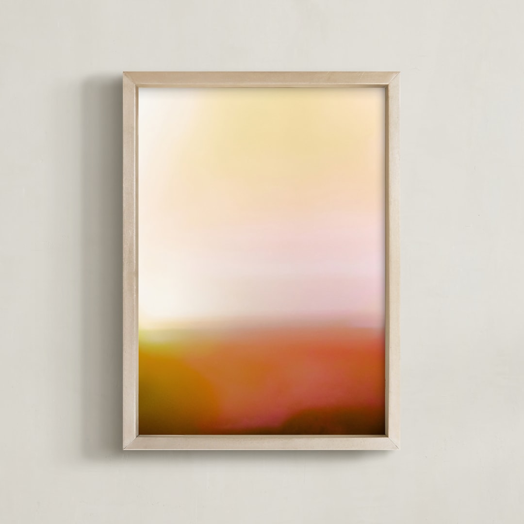 "Alchemy II" - Art Print in Coral Reef by Sarah Hart Morgan - Framed