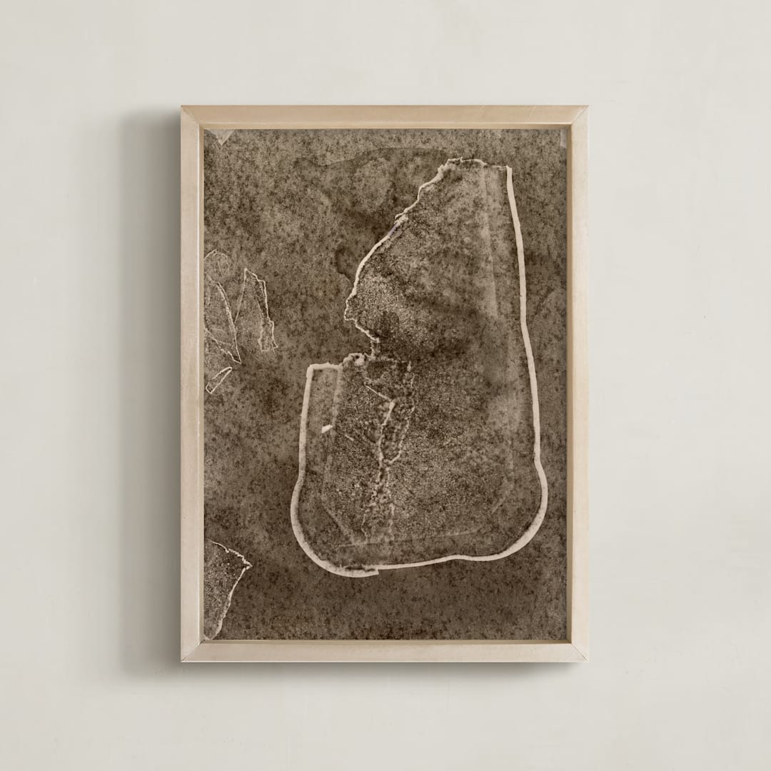 "deny" - Art Print in Sepia by raven erebus - Framed