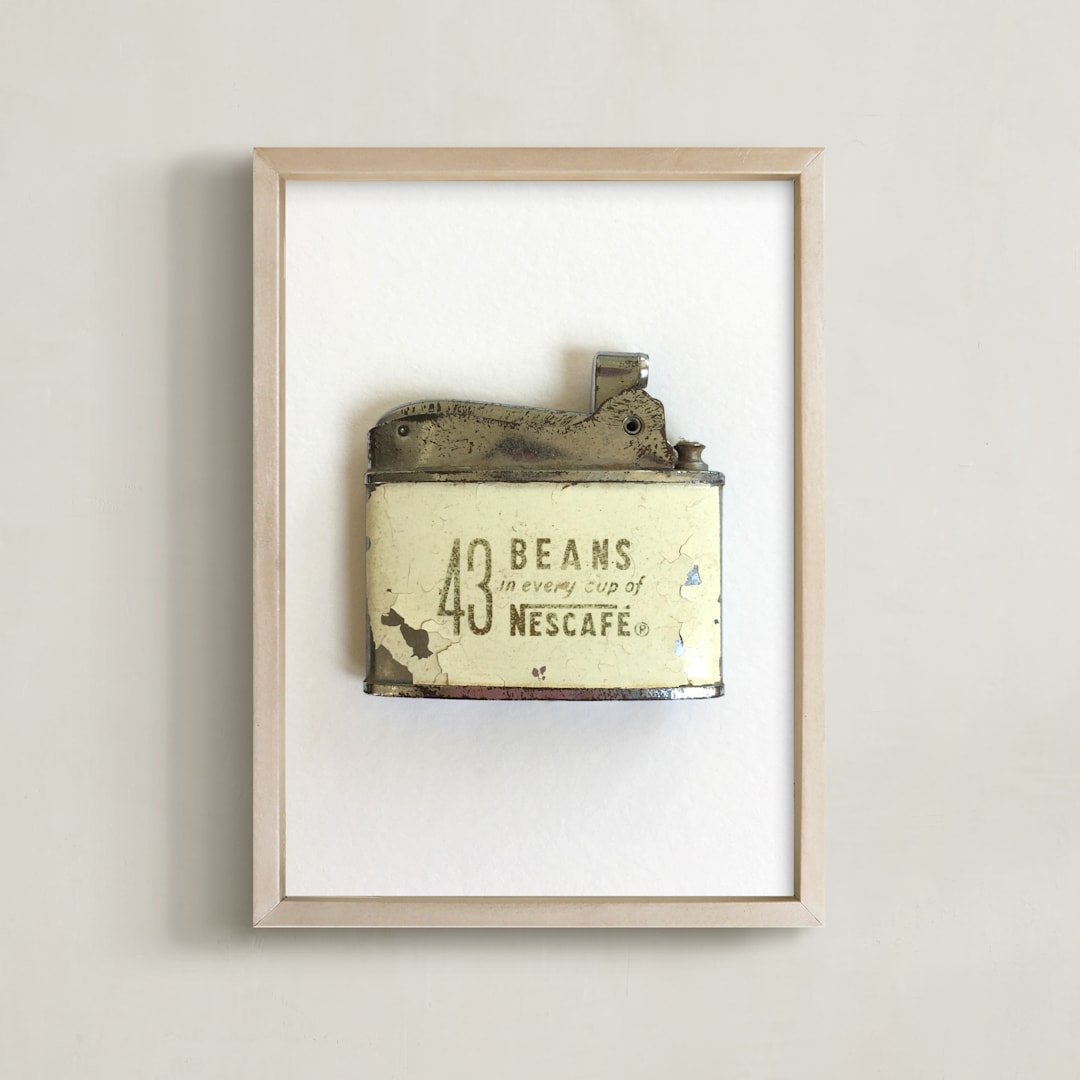"In Every Cup" - Art Print in Vintage Neutral by Kinga Subject - Framed