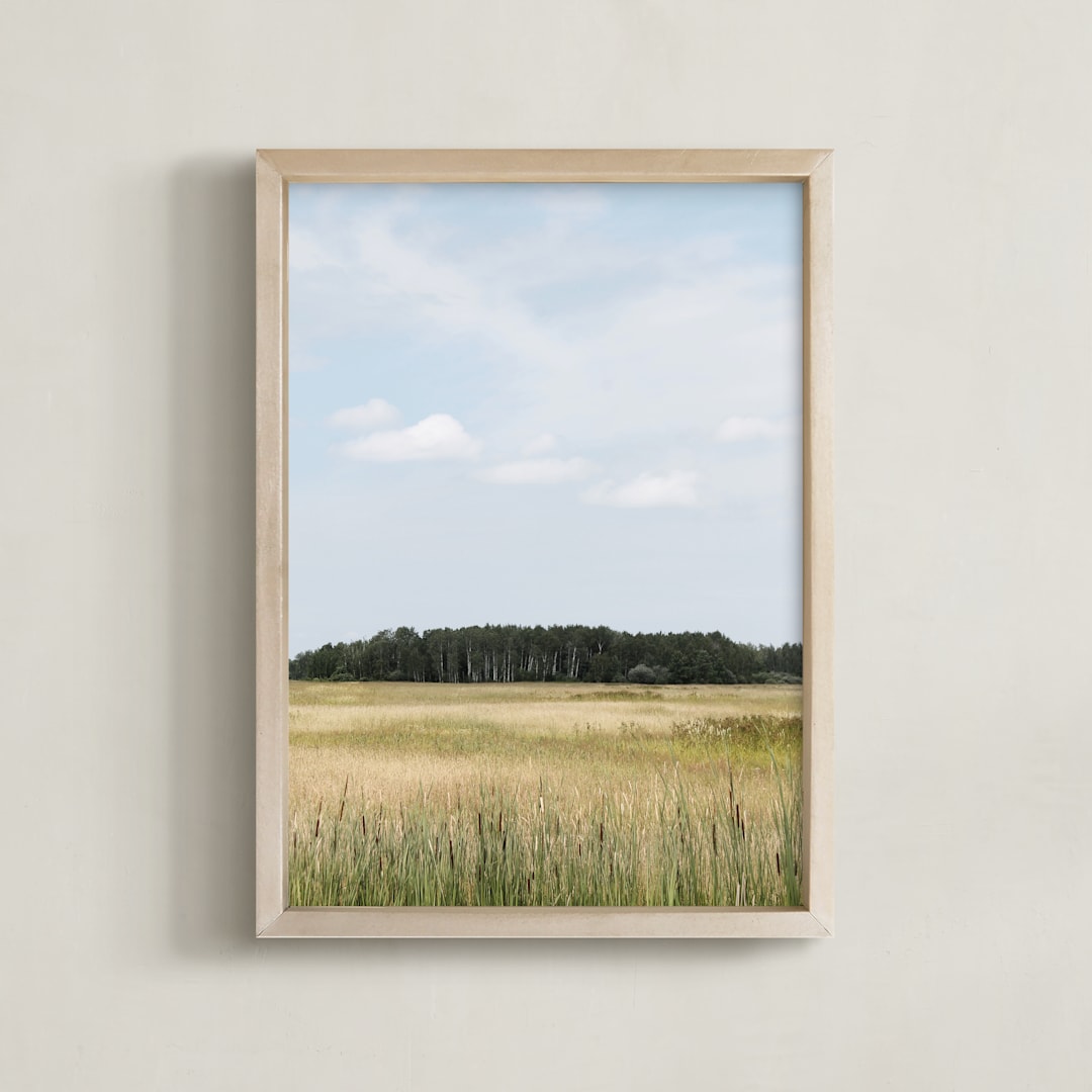 "Northwoods Bound" - Art Print in Larch Green by Karen Kaul - Framed