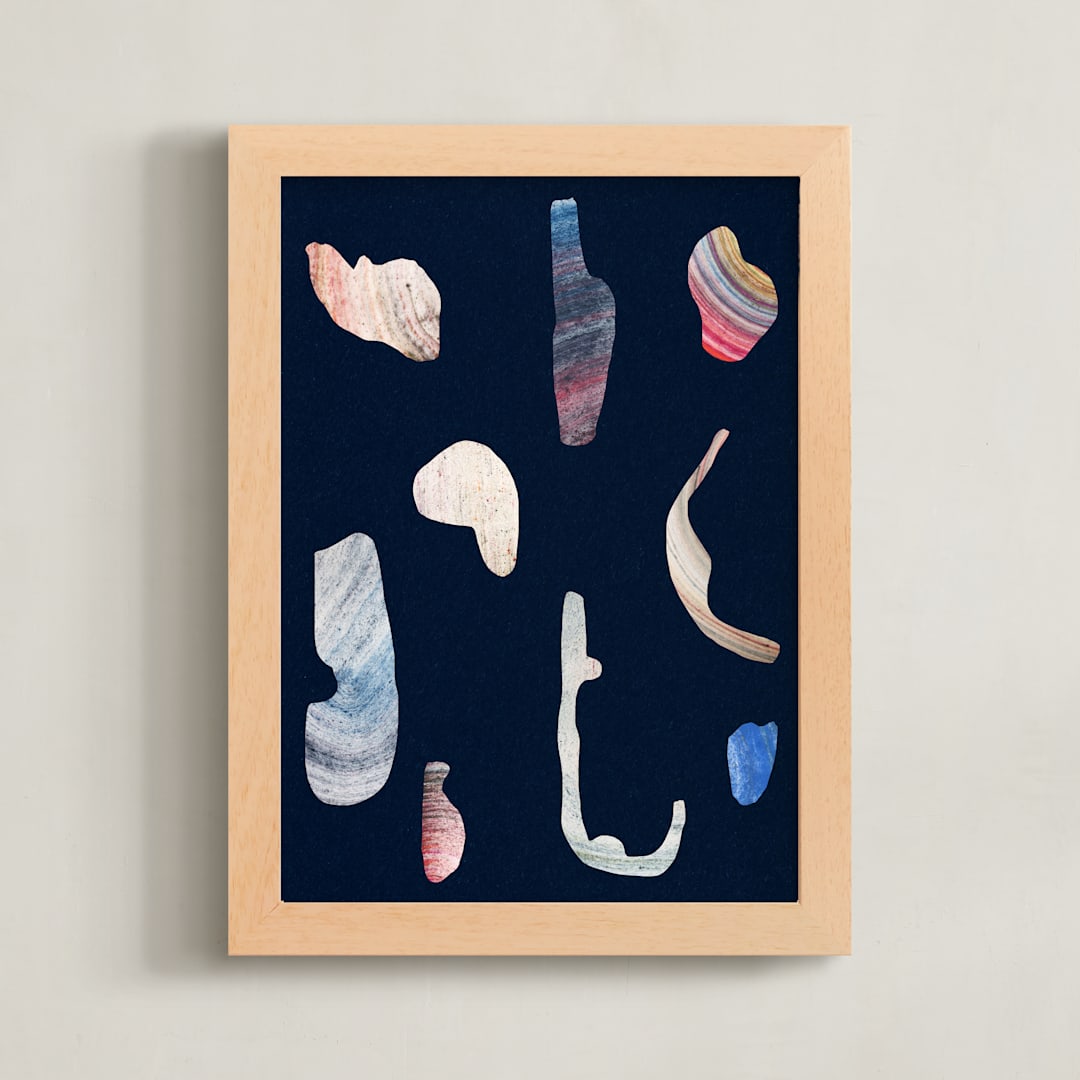 "Ancient Shapes 2" - Art Print in Prehistoric by Sumak Studio - Framed