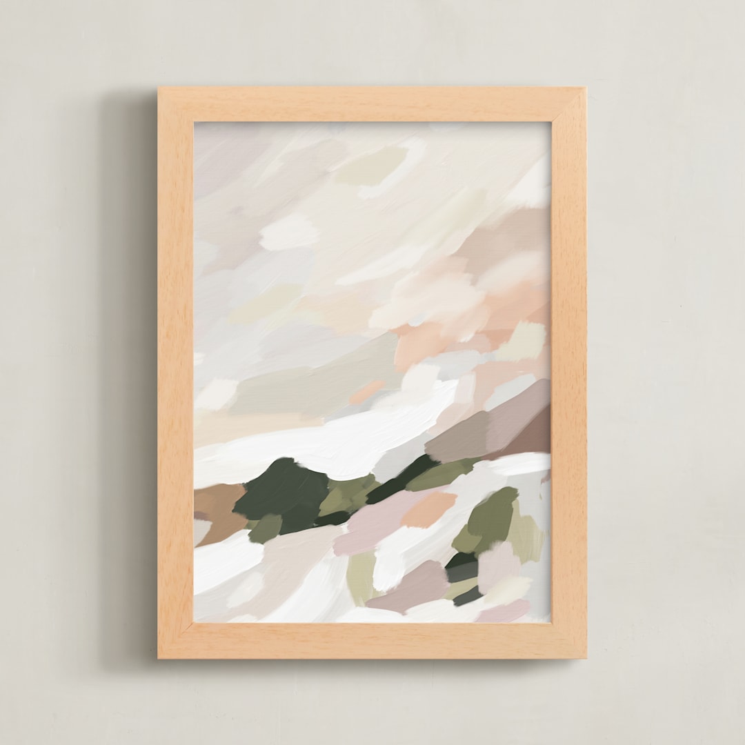 "Every Summer II" - Art Print in Olive by Melanie Severin - Framed