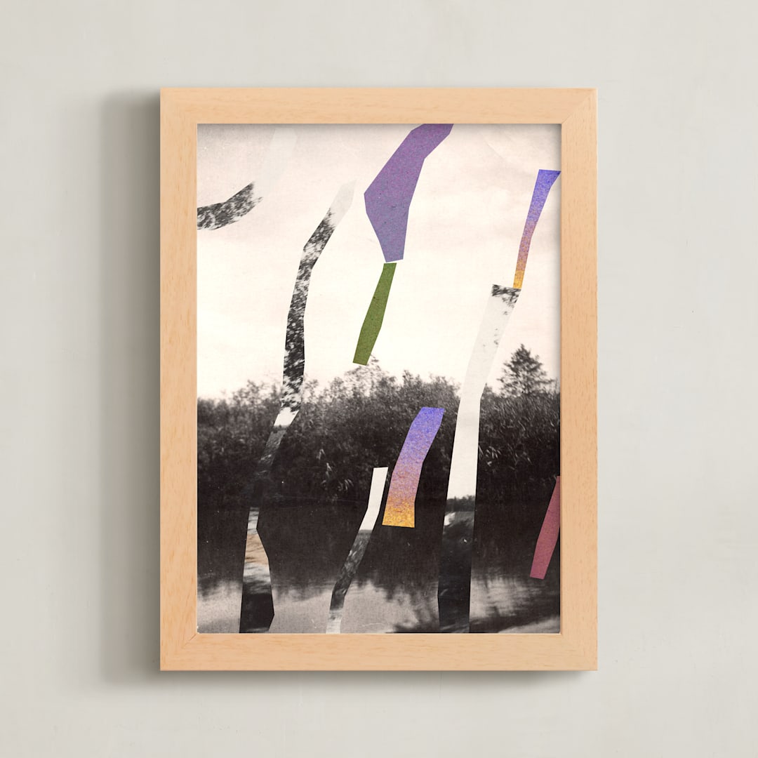 "Reflection 2" - Art Print in River by Sumak Studio - Framed