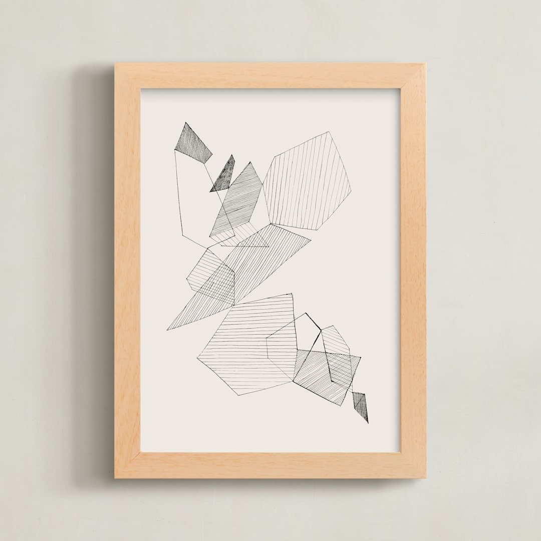 "Volatile N.2" - Art Print in Ivory by Catilustre - Framed