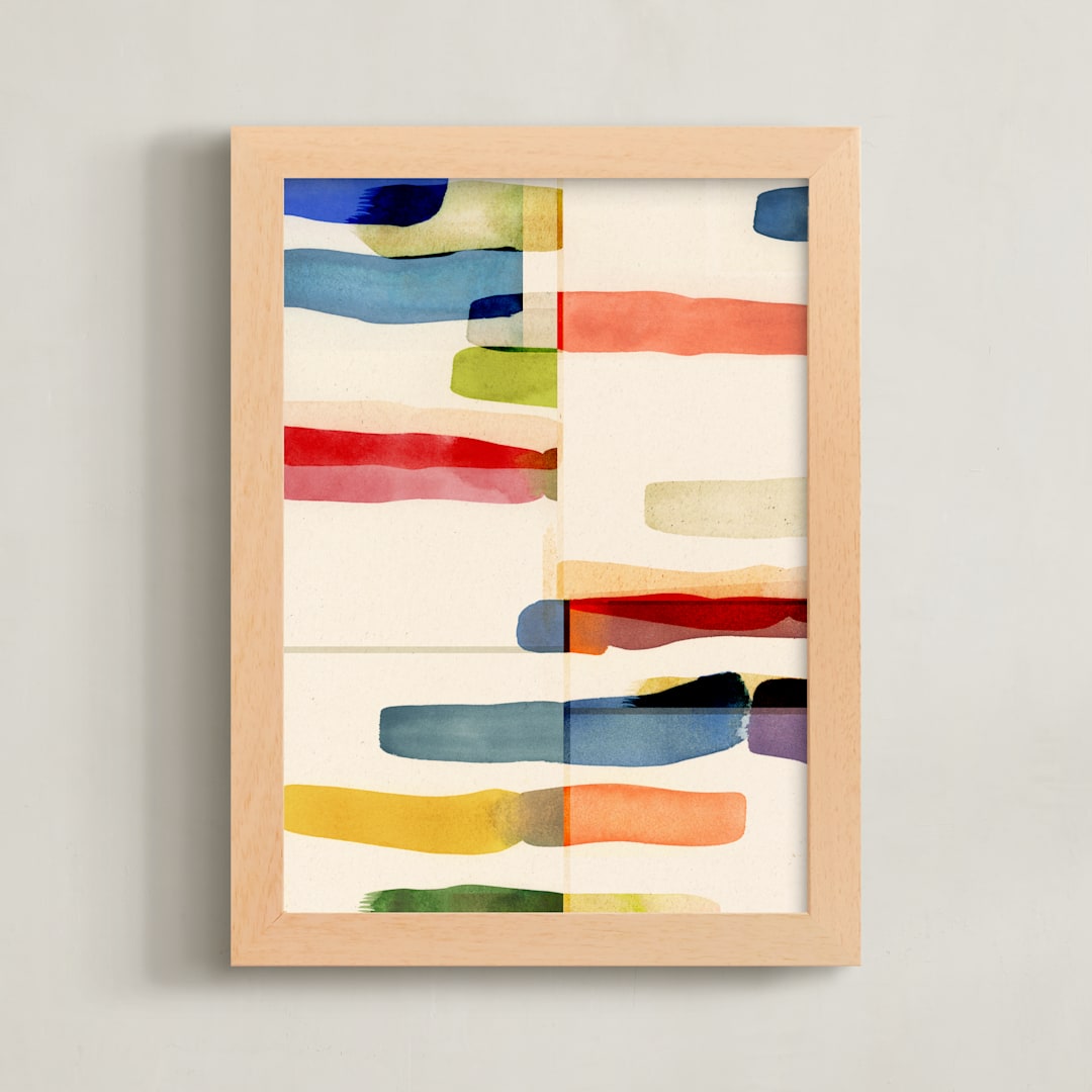 "Color Cut 1" - Art Print in Vivid by Sumak Studio - Framed
