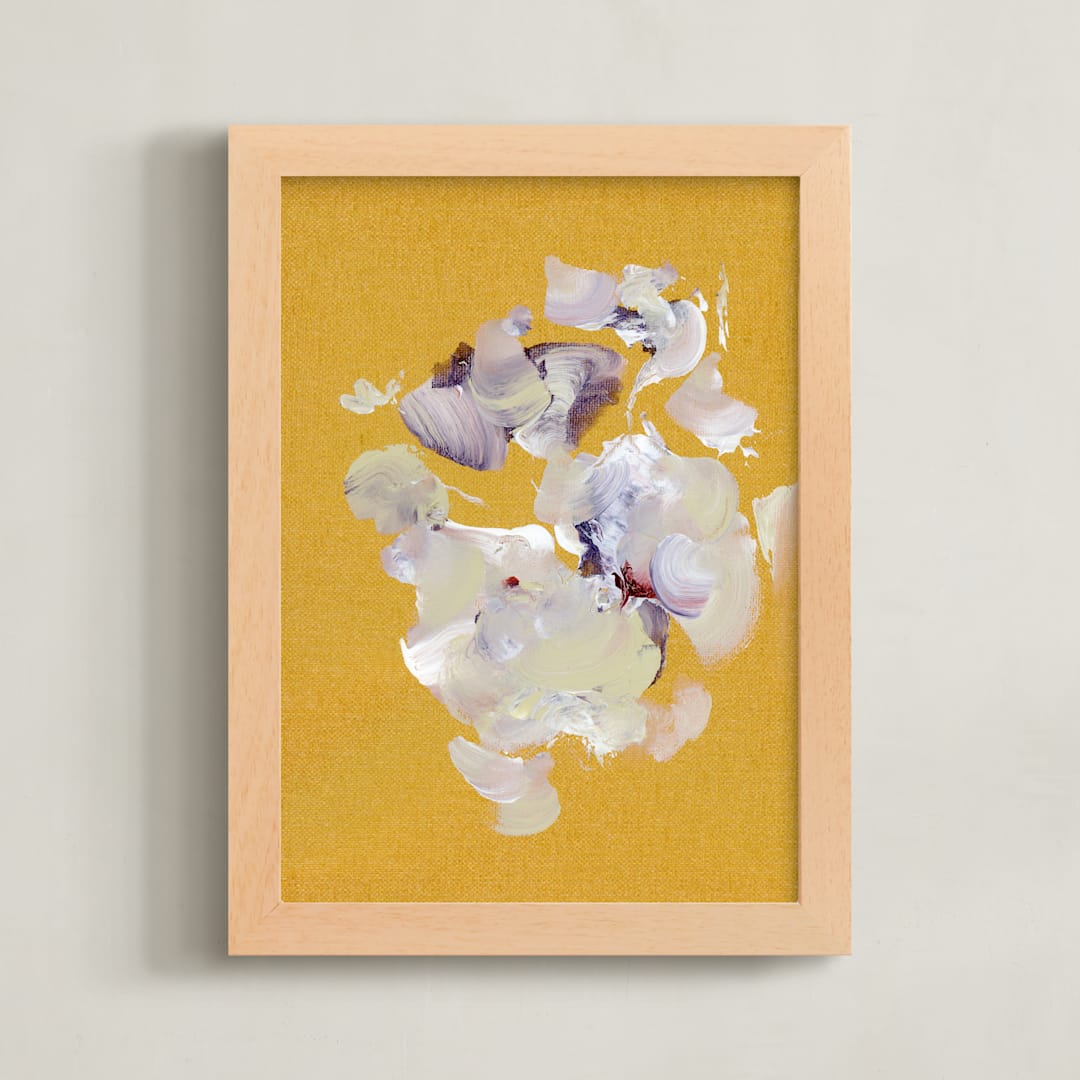 "Goldie" - Art Print in Wheat by Lindsay Megahed - Framed