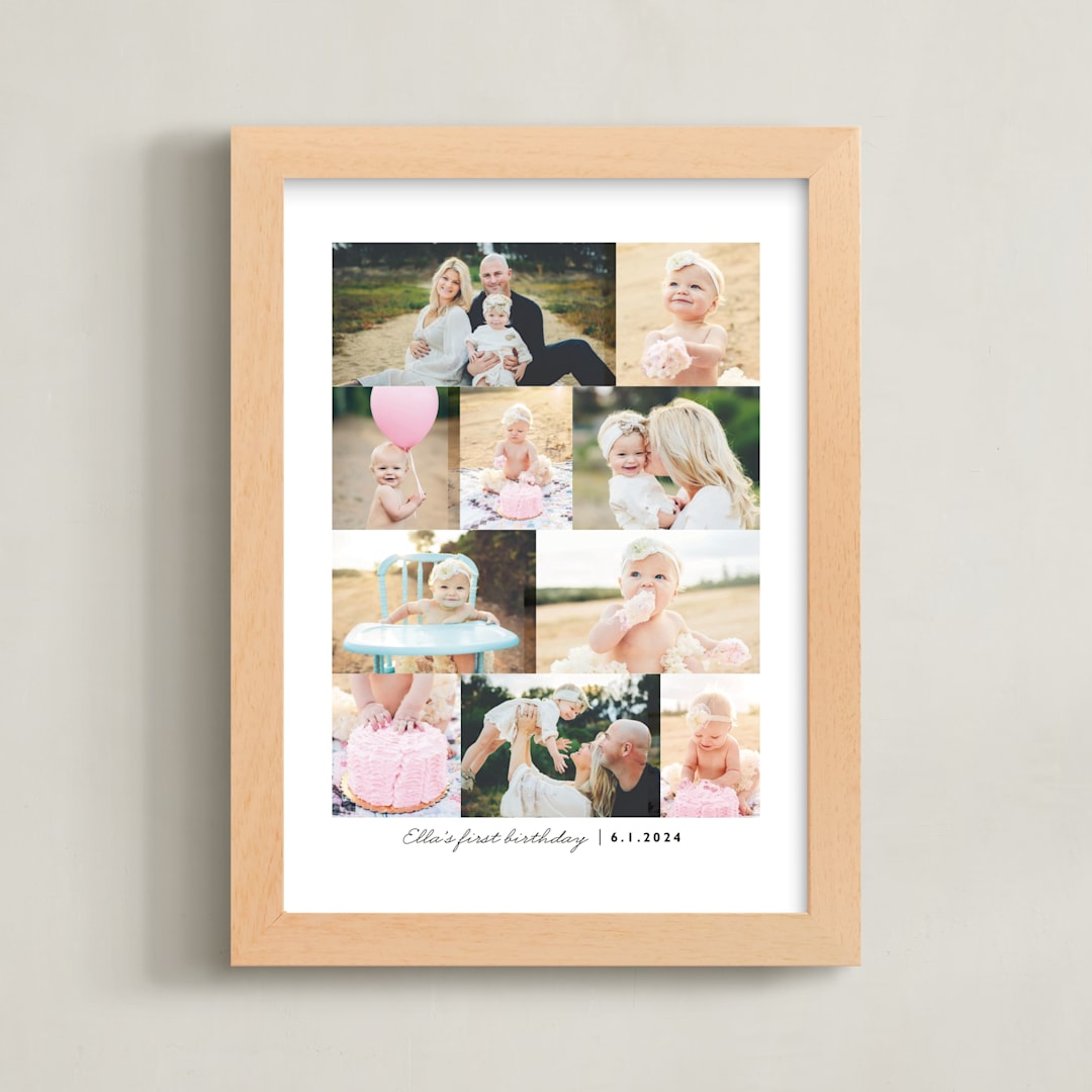 "Ten Photo: Portrait Framed Photo" - Framed Photo in Pearl by Snow and Ivy - Framed