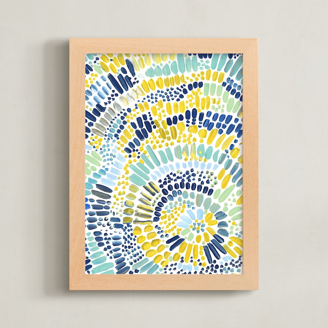 "Sun Drops 2" - Art Print in Multicolored by Holly Royval - Framed