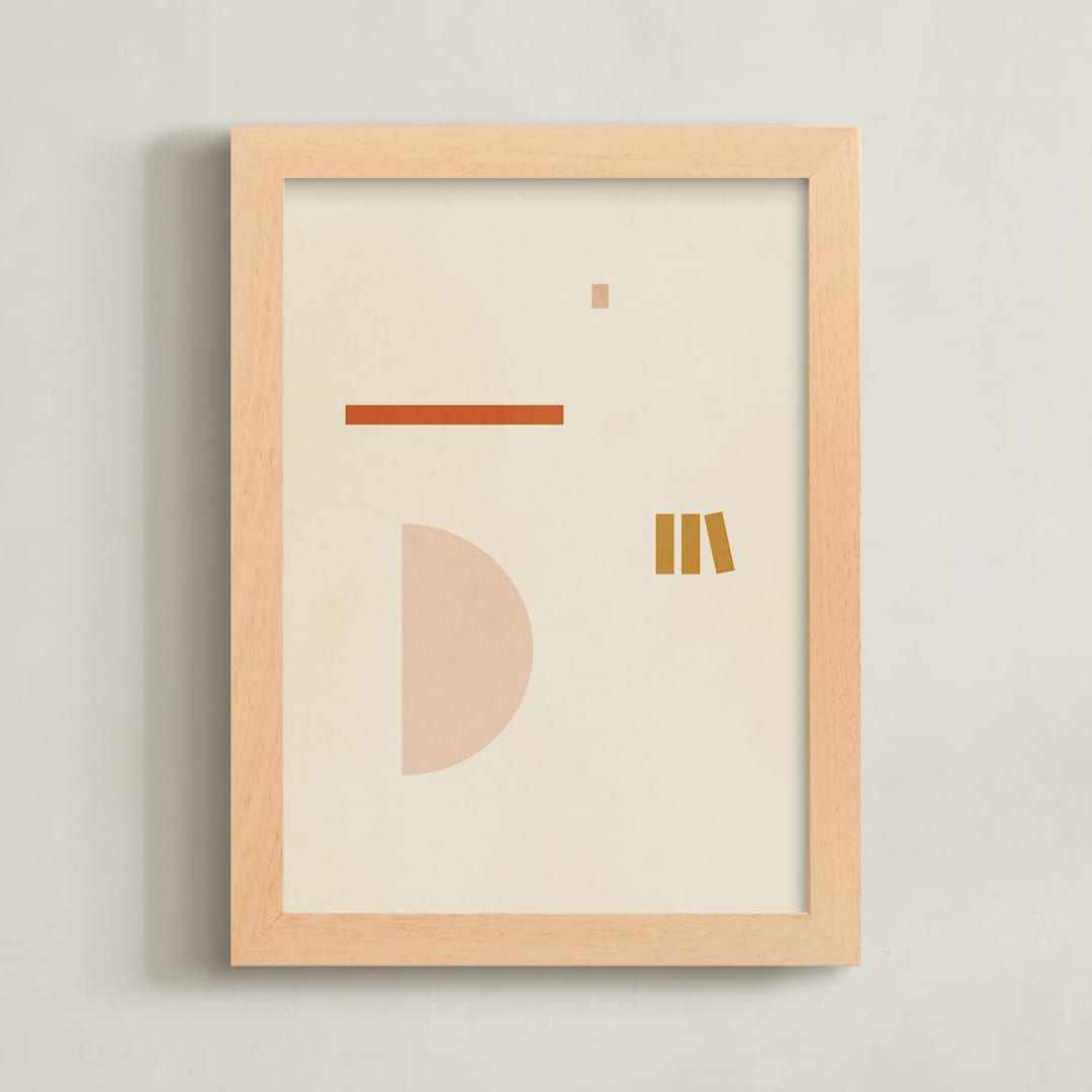 "Les Italiennes II" - Art Print in Earth by Alex Roda - Framed