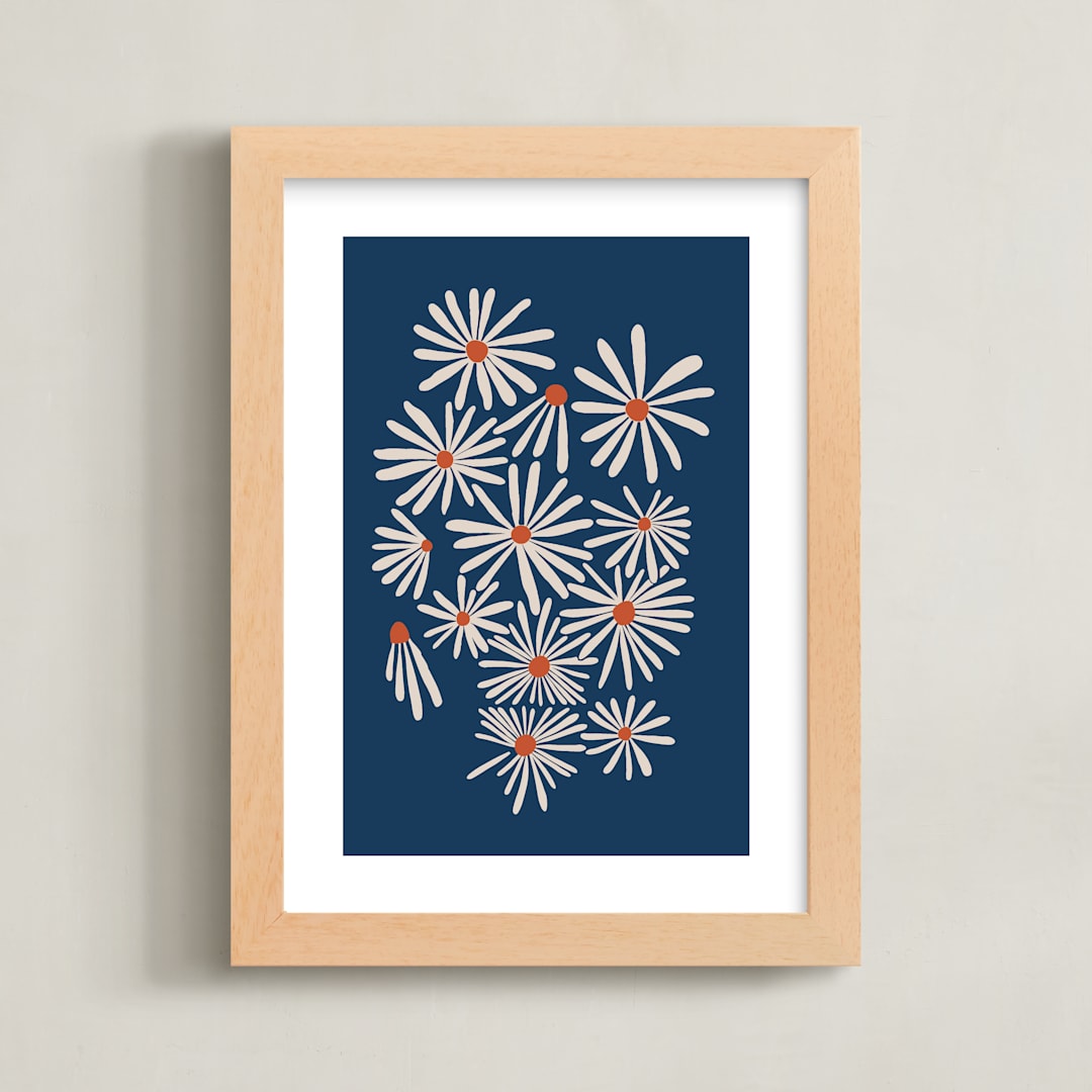 "Vintage Floral Set II" - Art Print in Vintage by Kate Capone - Framed