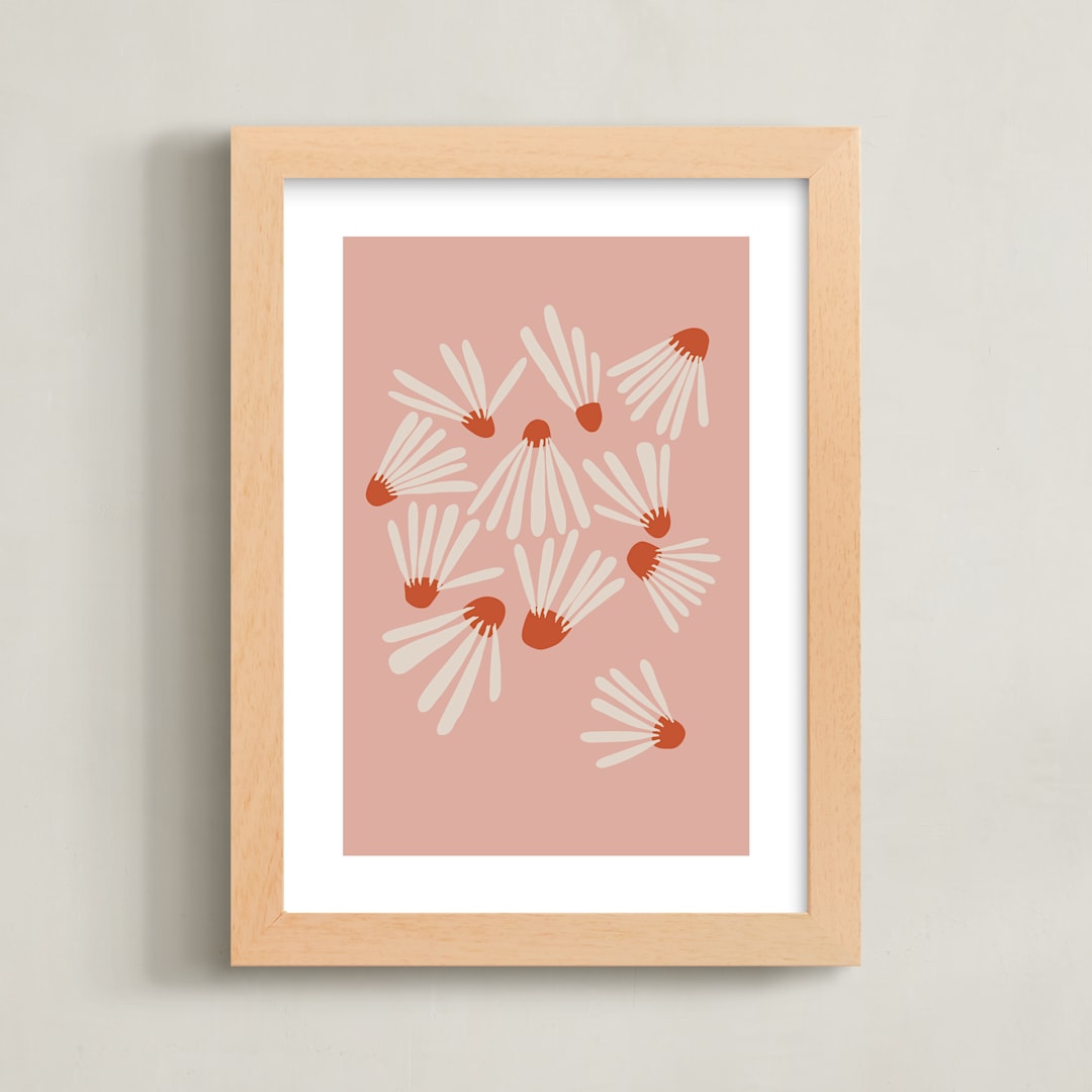 "Vintage Floral Set III" - Art Print in Vintage by Kate Capone - Framed