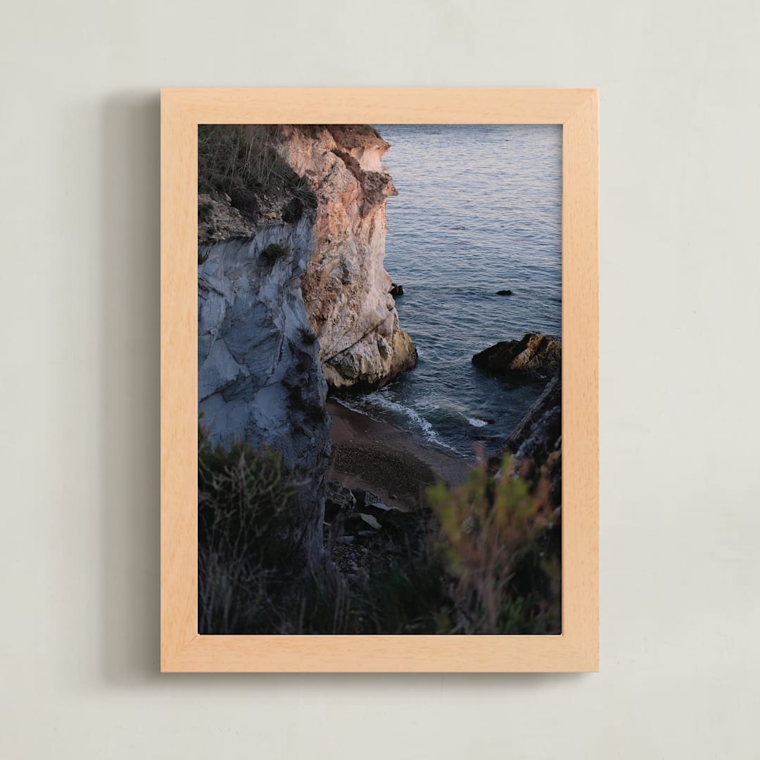"Shell Beach no. 1" - Art Print in Sunset by Krissy Bengtson - Framed