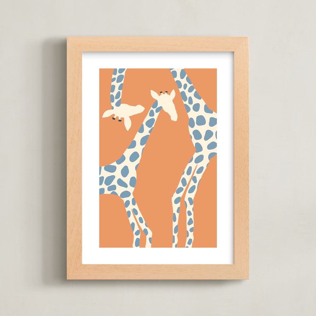 "Spots" - Art Print in Desert by Anne Ciotola - Framed